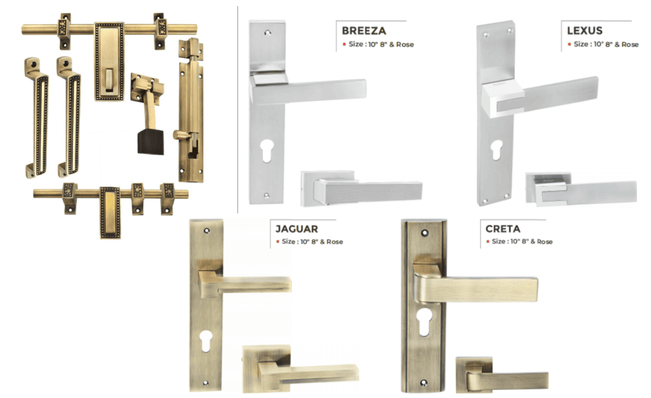 Elegant Brass Door Fittings